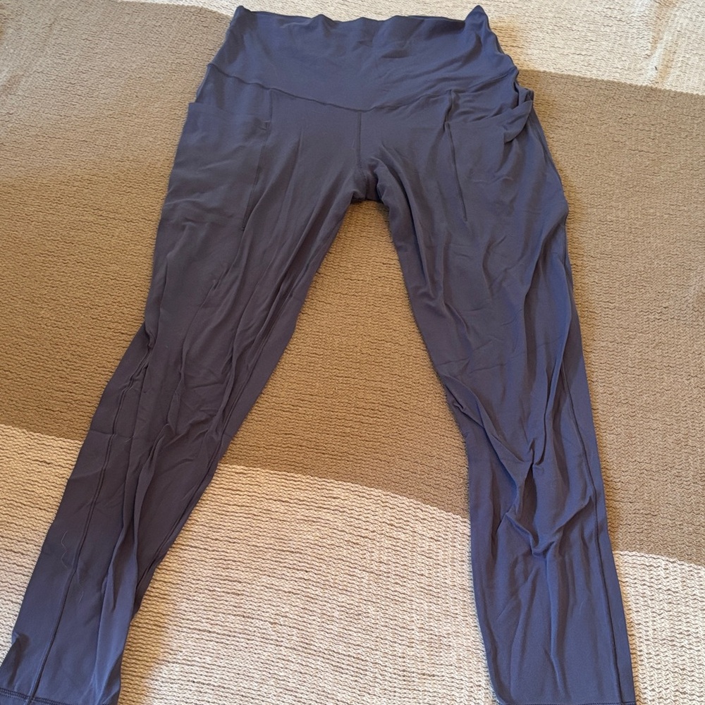 Aerie Dark Purple High-Waisted Leggings